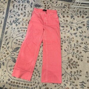 GAP Pink Flare Wide Leg Jeans